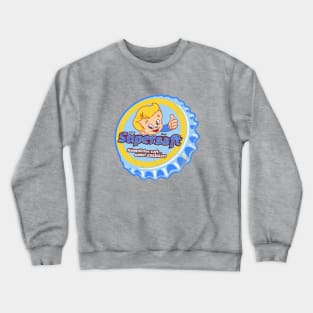 Retro Vintage Supersaft Soda Bottlecap Crewneck Sweatshirt